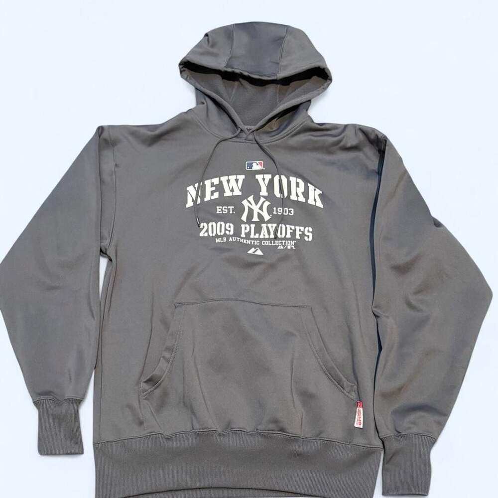 Majestic New York Yankees 2009 Playoffs Therma Base Hoodie